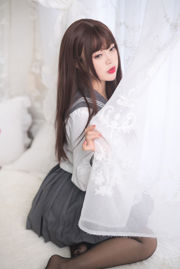 [Cosplay Photo] Cute Miss Sister-Bai Ye--Girl in Black Silk Uniform