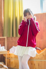 [Net Red COSER] Anime blogueur Chiyo Ogura w - costume de sport rouge