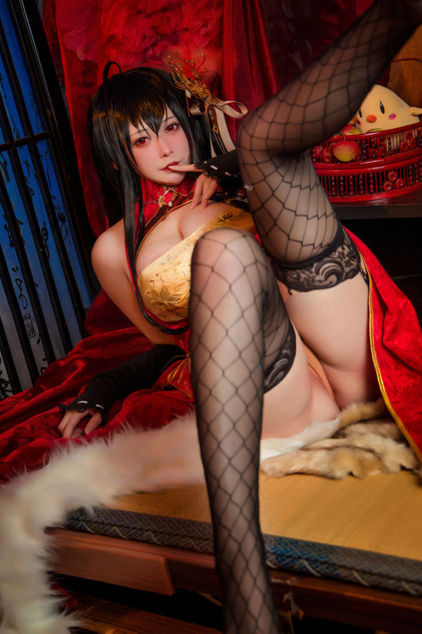 [Foto COSER de celebridade da Internet] Coser de alto valor Nian Nian_D - Dafeng cheongsam
