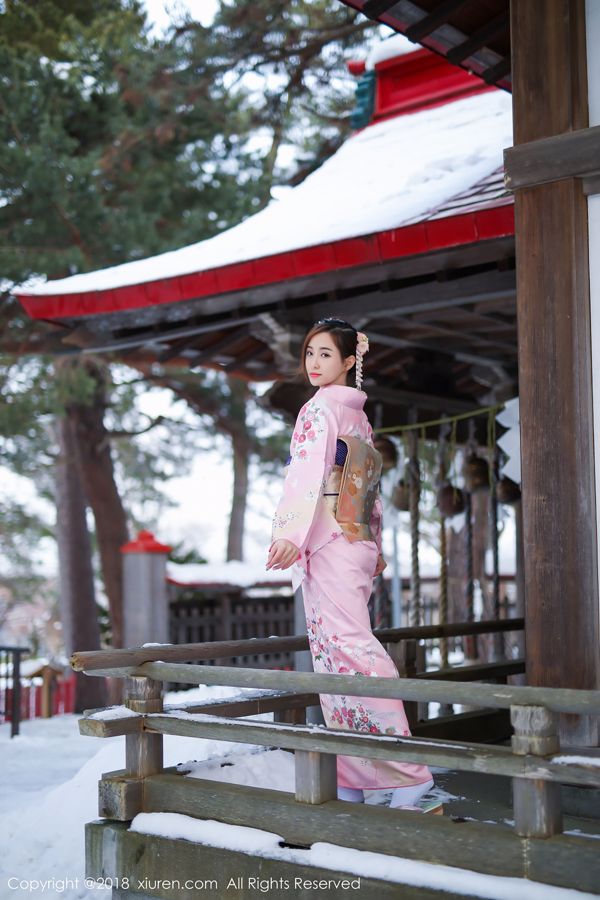 Cat Bao "Traditionele kimono en roze bikini" [Hideto XIUREN] No.1228