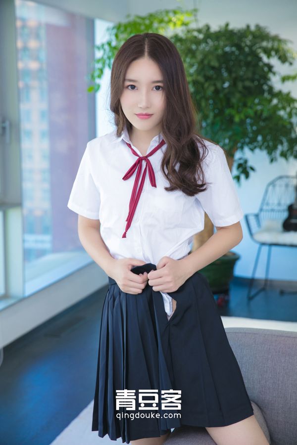 甜美妹妹魏扭扭《校服写真娇羞露骨惹人怜》 [青豆客QingDouKe]