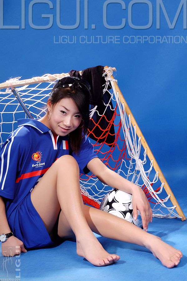[丽 柜 LiGui] Model Silly "Football Baby" Zijden voetfoto