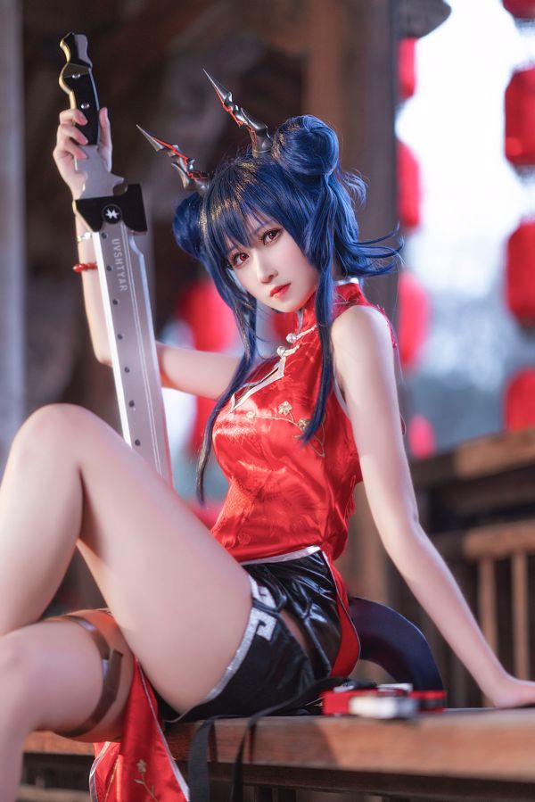 Weibo Girl Three Degrees_69 "Die Arche von morgen Cheongsam"