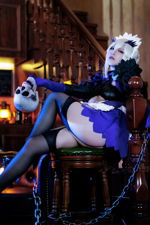[網紅COSER寫真] 半半子 - LancerAlter Maid