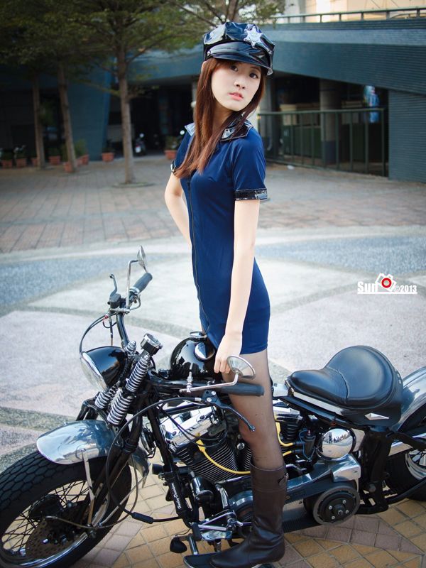 [Diosa de Taiwán] Lin Mojing-Harley Mujer policía y azafata